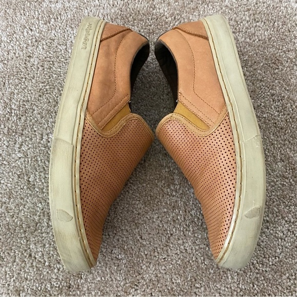 Satorisan | Brown Tan Perforated Leather Slip On Sneakers Size Eu 41 Men's 8 - Picture 4 of 9